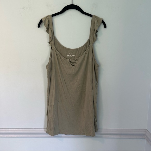 Torrid Super Soft Knits Green Tank Top Size 3X - Picture 1 of 8
